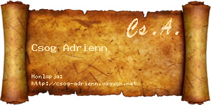 Csog Adrienn névjegykártya