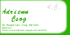 adrienn csog business card